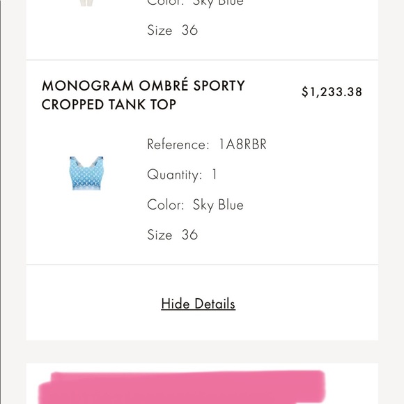 Authentic Louis Vuitton Monogram ombré Sporty Crop Top - Picture 4 of 6